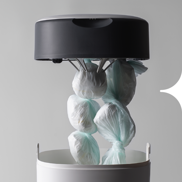 Krok 7 - Odstřihněte fólii, když je koš plný