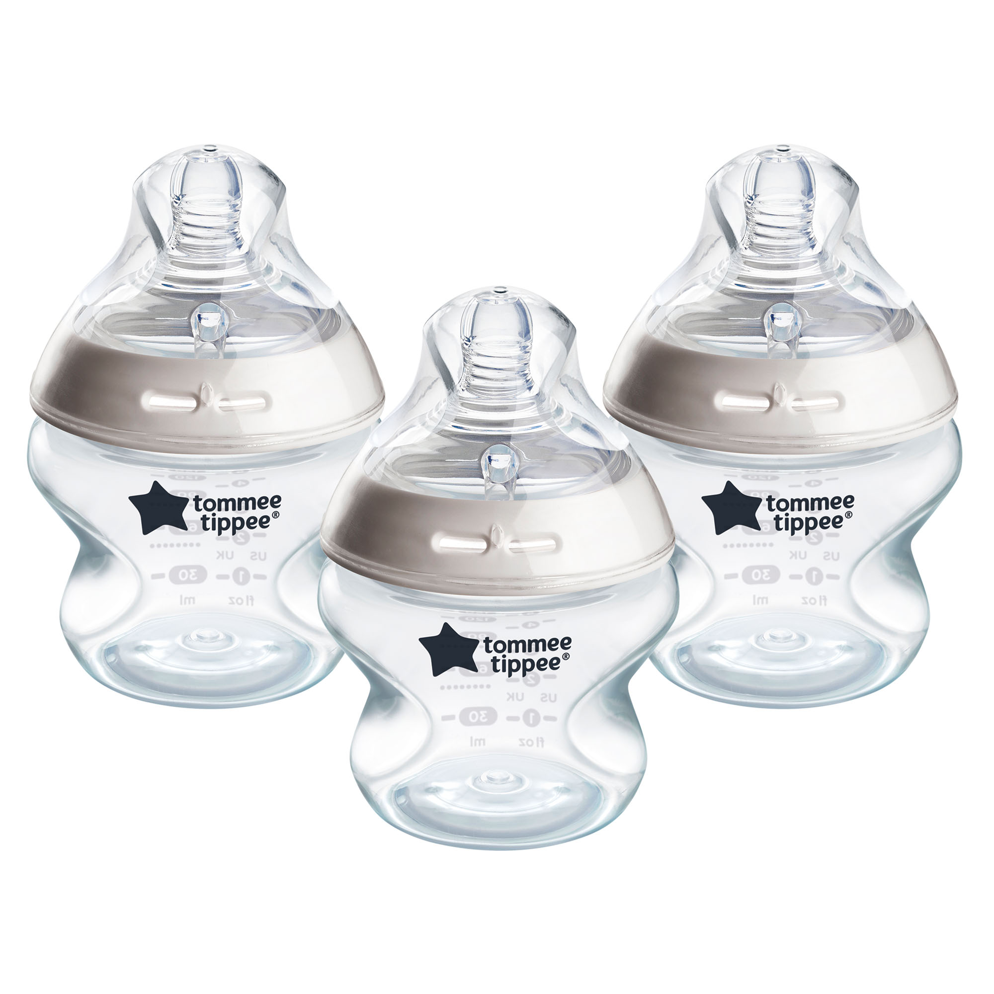 Tommee Tippee Natural Start Samosterilizační Kojenecká Lahev s ANTI-COLIC savičkou Pomalý Průtok 150 ml 0m+, 3 ks