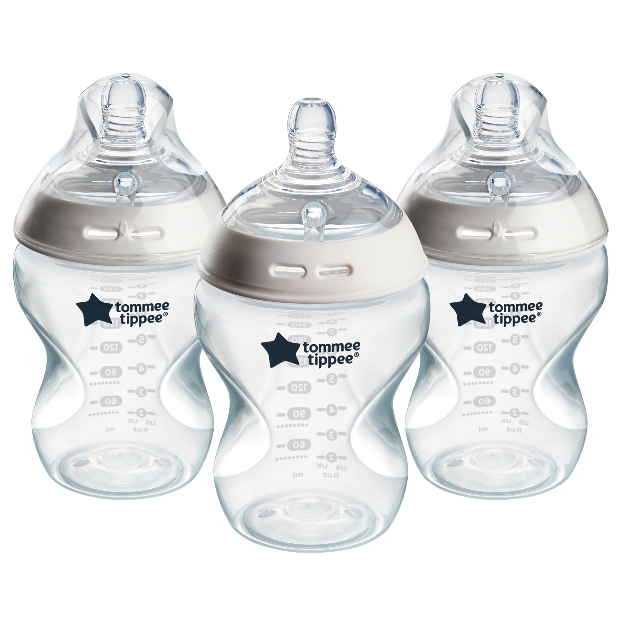 Tommee Tippee Natural Start Samosterilizační Kojenecká Lahev s ANTI-COLIC savičkou Pomalý Průtok 260 ml 0m+, 3 ks